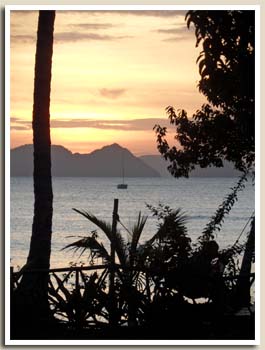 La Plage face à notre terrasse